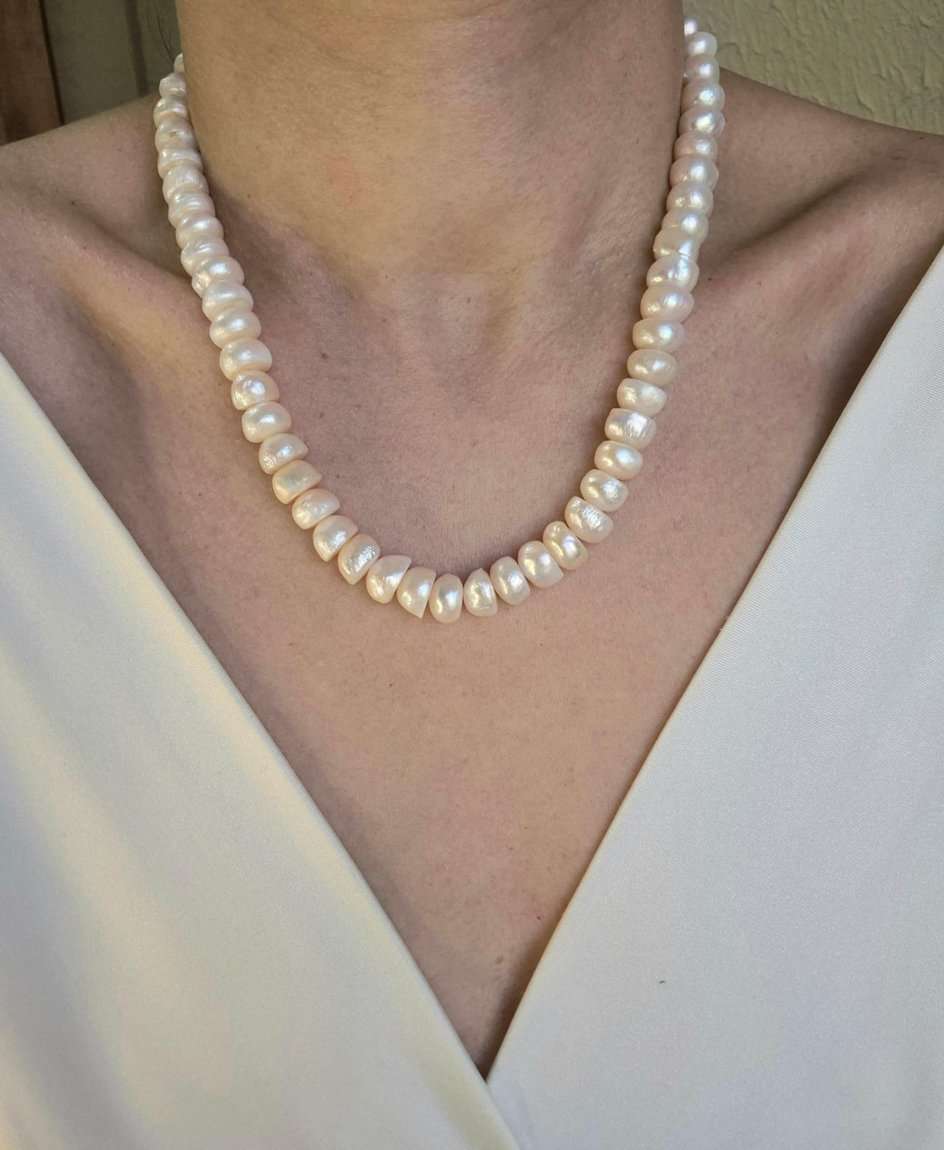 Colar pérolas barrocas